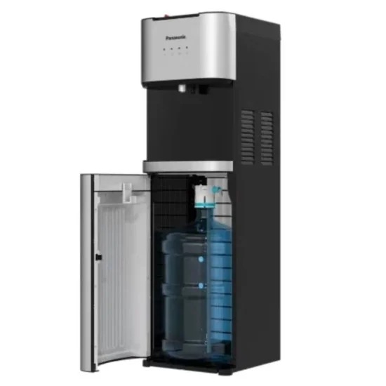 Panasonic Bottom Loading Water Dispenser Black Stainless Steel
